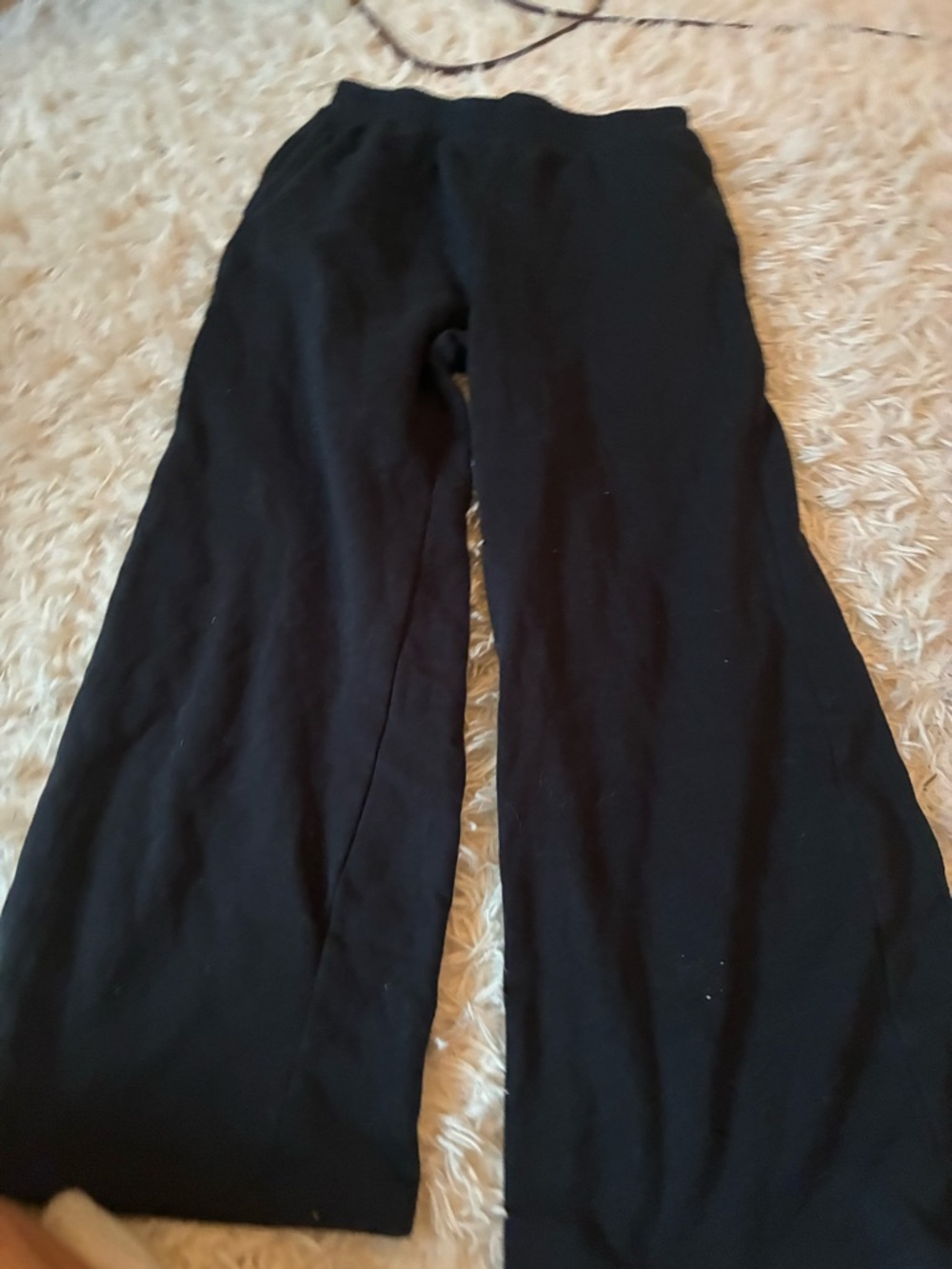 Black Wide Leg Lounge Pants